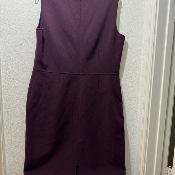 LAFAYETTE 148 Burgundy Wool Dress Size 14 - Picture 8 of 9